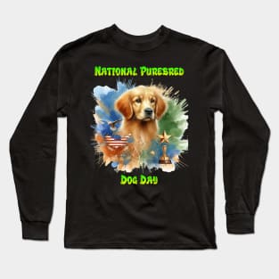 Majestic Golden Retriever With Trophy and Stars Long Sleeve T-Shirt